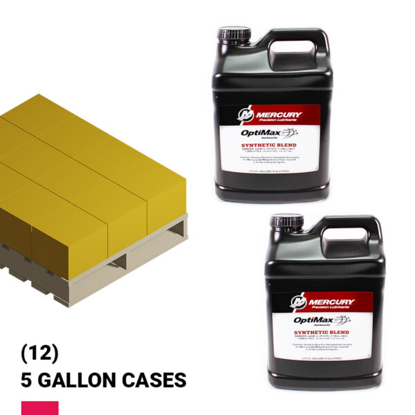 Mercury Optimax 5 Gallon Quarter Pallet (12 Cases)
